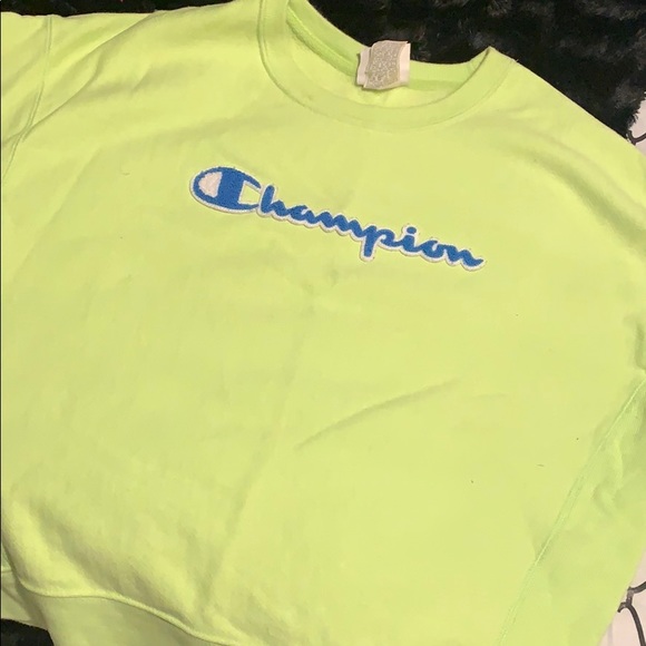 Neon Champion Crew Neck - Picture 1 of 3
